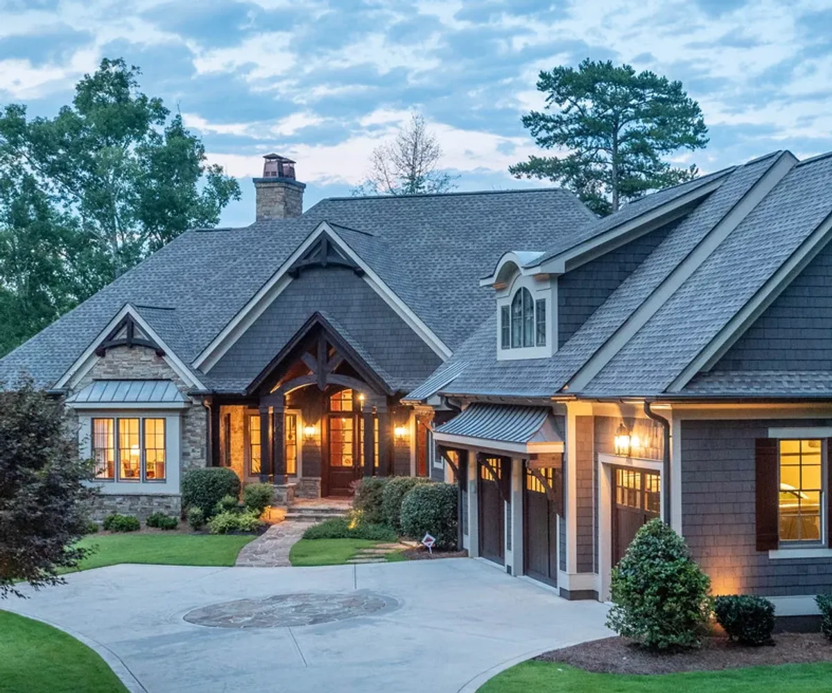 Home with new roof