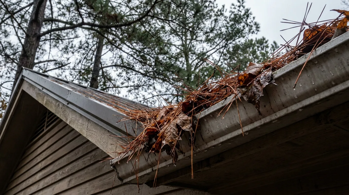Pine Straw, Leaves and Clogged Gutters: Why North Metro Roofs Need Extra Care